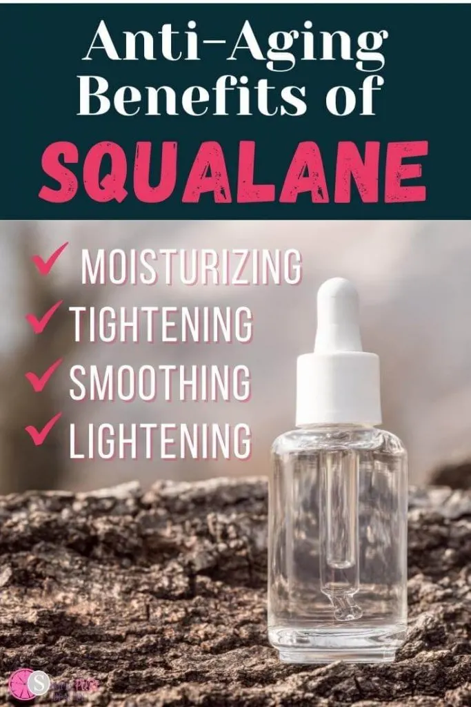 bottle of anti-aging squalane oil