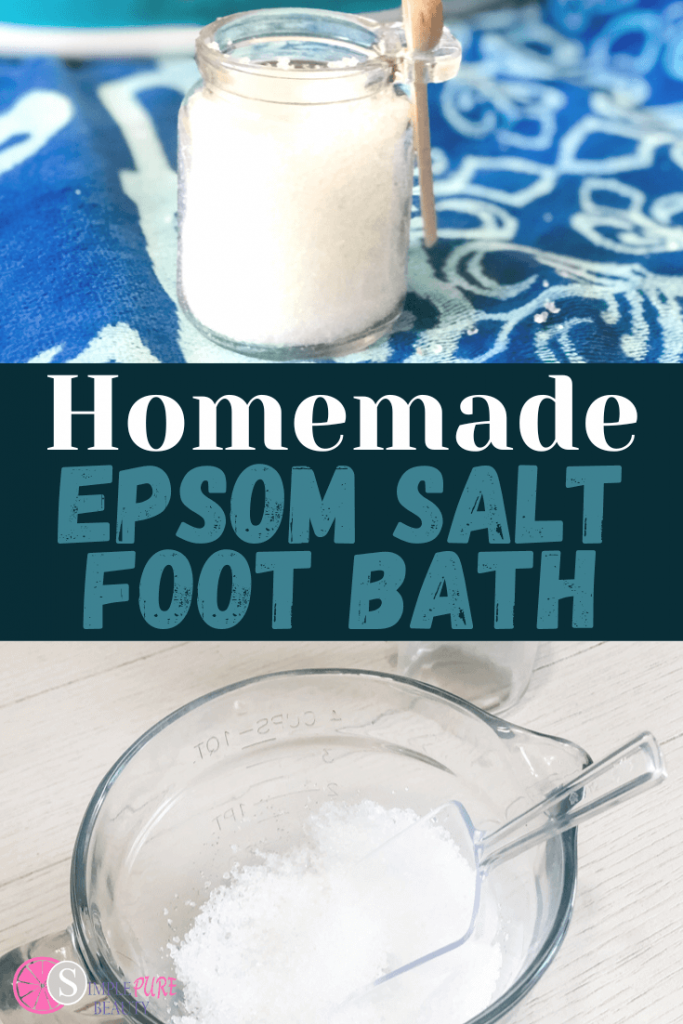 Epsom salt foot bath