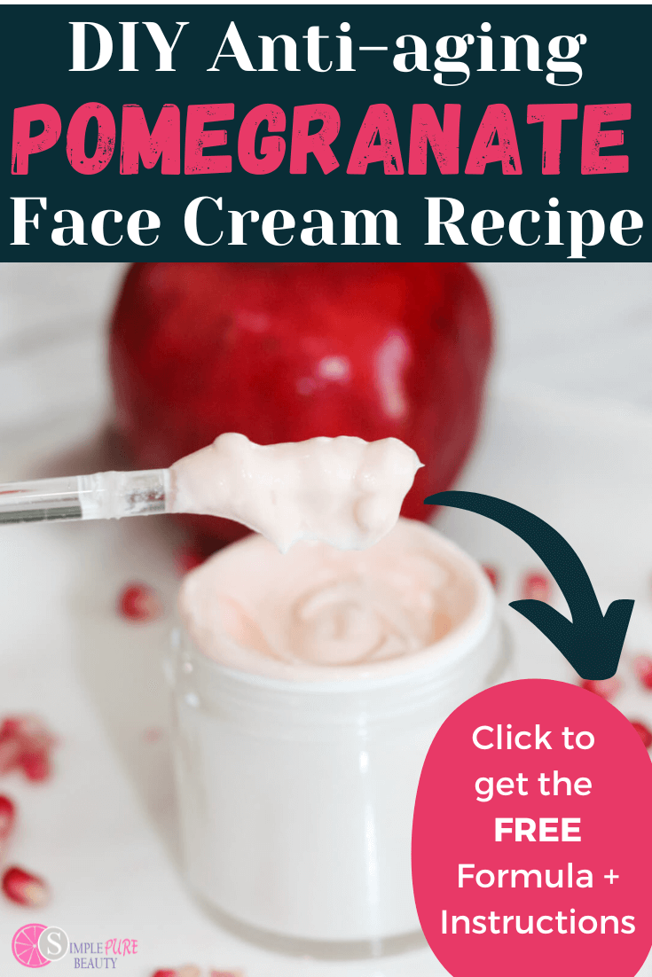 DIY Pomegranate Face Moisturizer Recipe for Antiaging + Barrier Repair