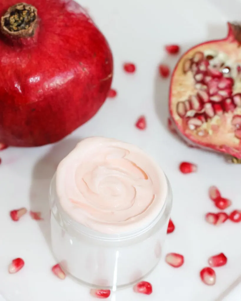 DIY Pomegranate Face Moisturizer Recipe for Anti-aging + Barrier Repair pic