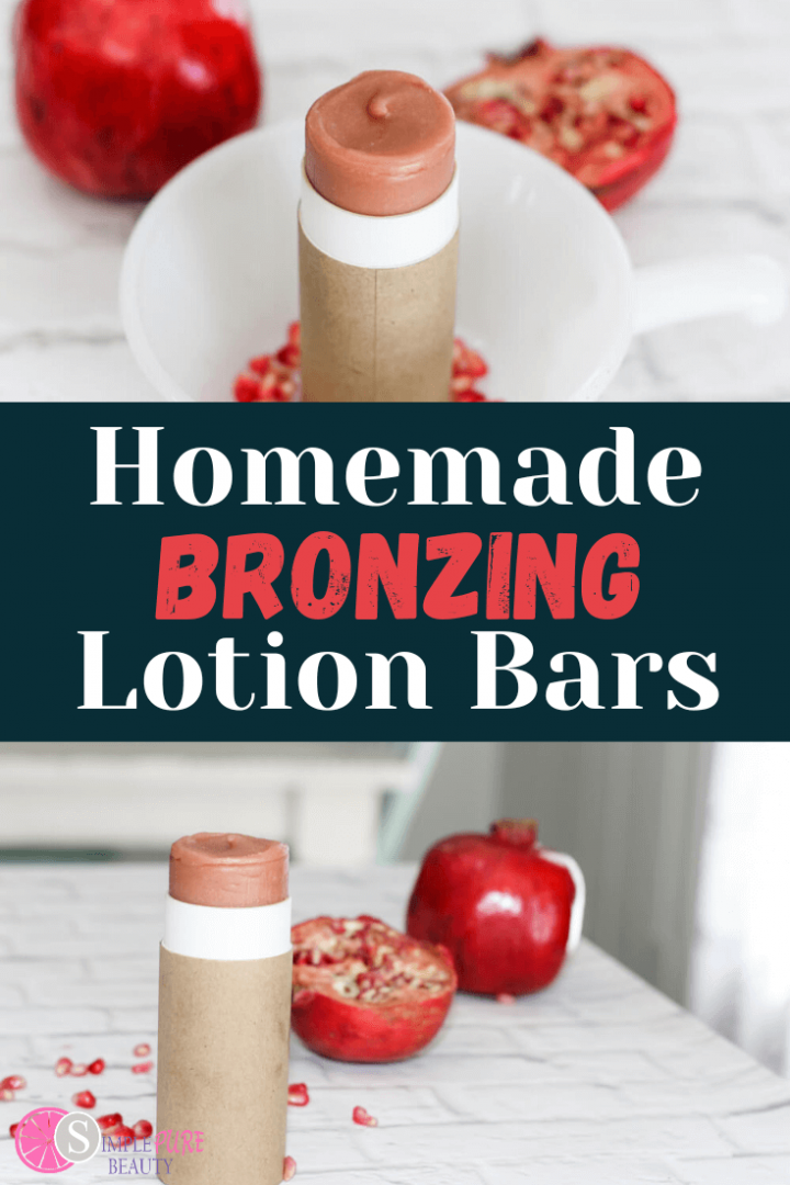 DIY Bronzing Body Lotion Bars for Dry Aging Skin Simple Pure Beauty