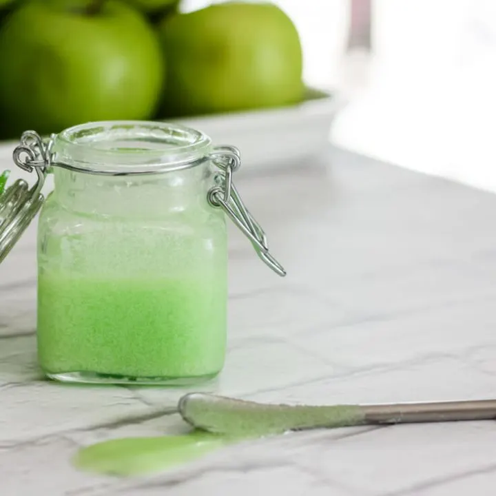 DIY Green Apple Face Scrub